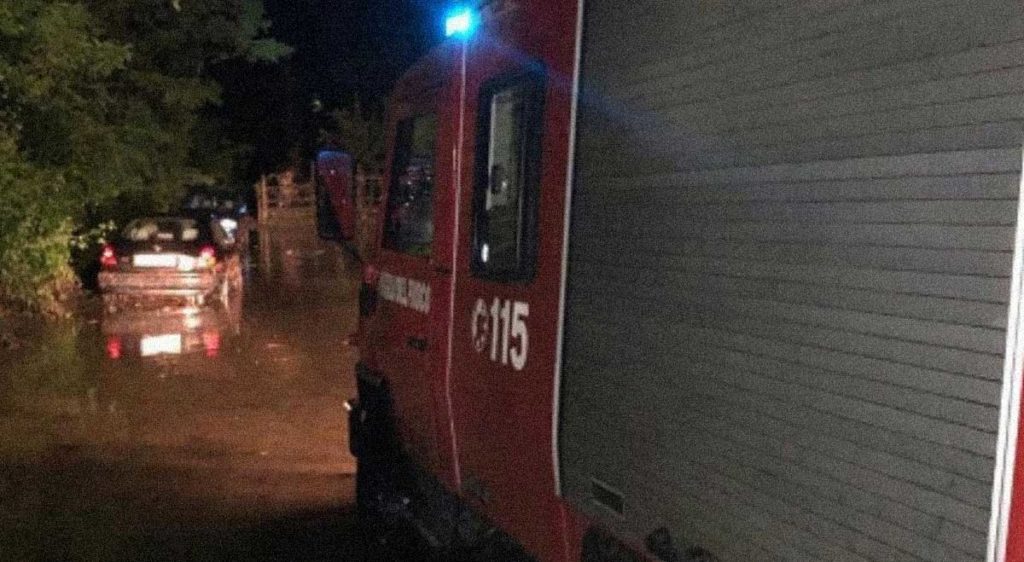 bomba d'acqua allagata Cortina d'Ampezzo