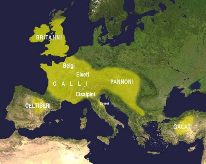 celti in Europa mappa